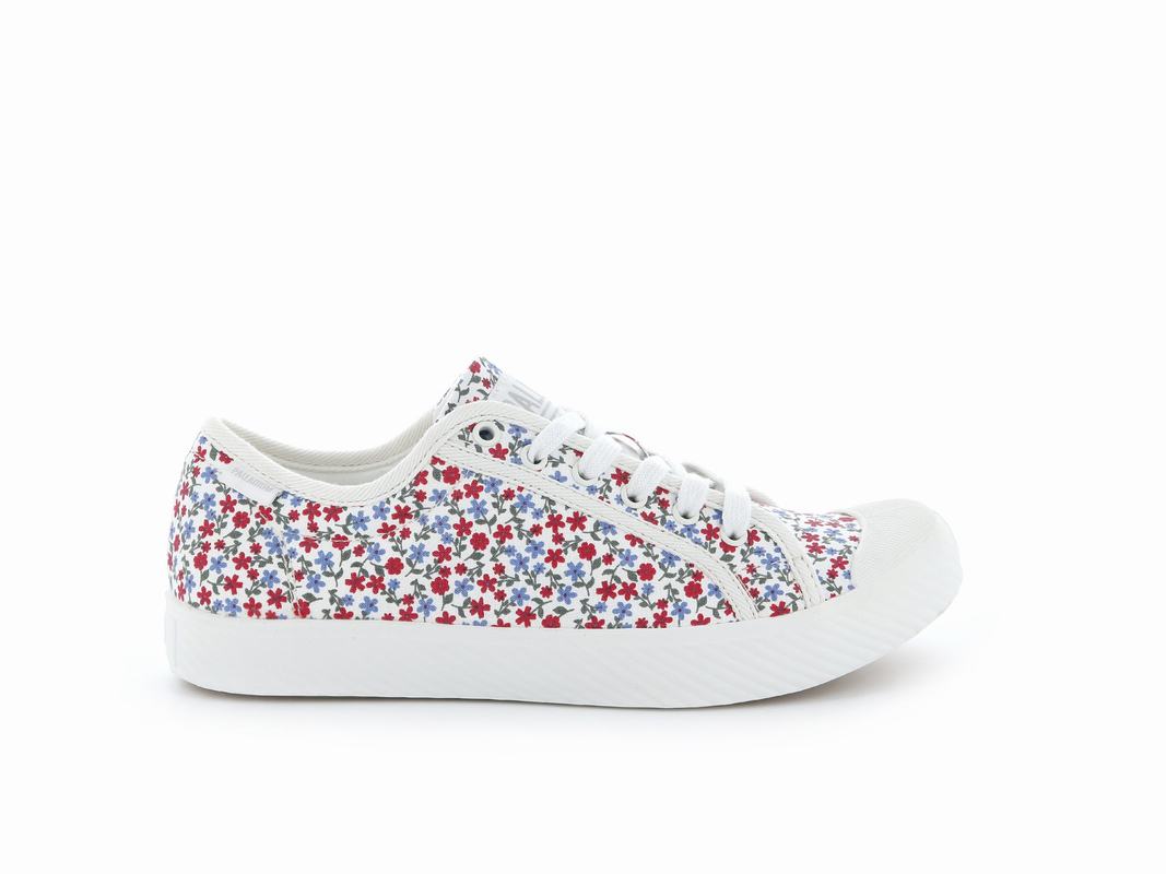 Palladium Pallaphoenix Canvas Print Womens Low Top Sneakers Multicolor Australia [ITNDOH-653]